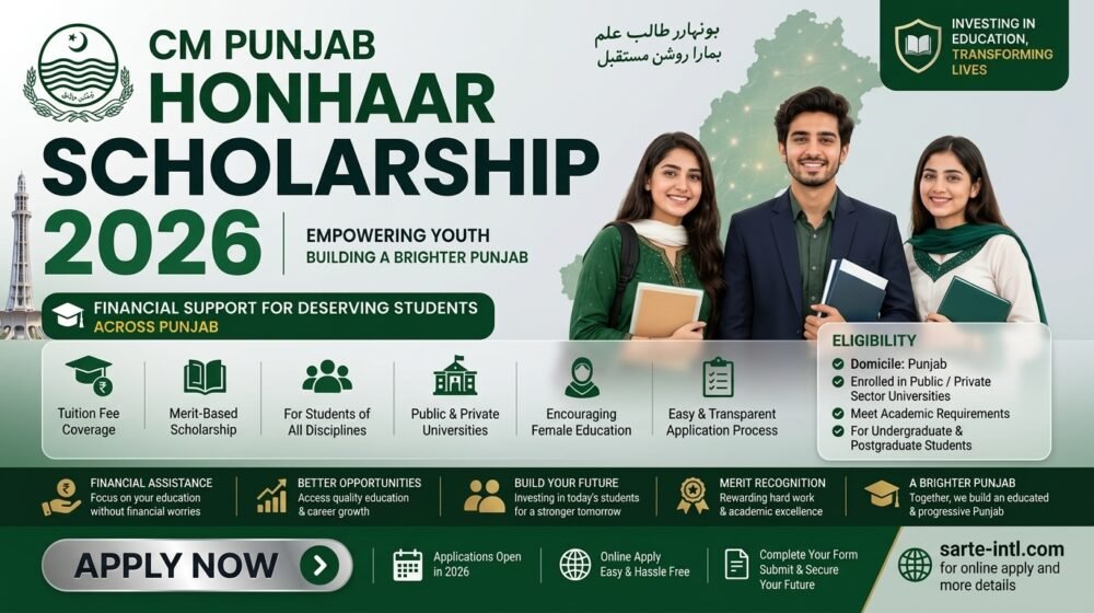 Apply for Honhaar Scholarship 2026